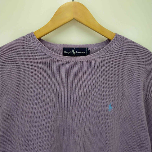 ラルフローレン RALPH LAUREN ポニー 刺繍 ロゴニット レディース M