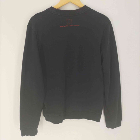 パコ ラバンヌ Paco Rabanne Peter Saville SHE SWEATERSHIRT フロッキー プリント クルーネック スウェット メンズ import:L