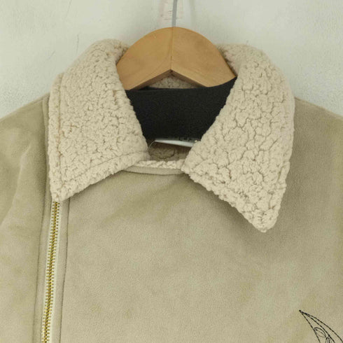スカラー scalar 刺繍デザインライダースムートンジャケット レディース JPN:M