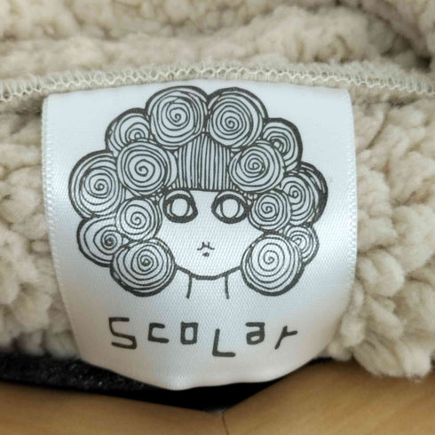 スカラー scalar 刺繍デザインライダースムートンジャケット レディース JPN:M