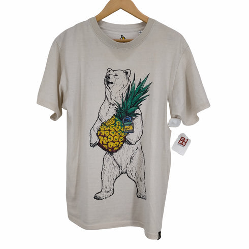 ゴースローキャラバン go slow caravan リサイクル天竺 パイナップルクマTEE メンズ JPN:4