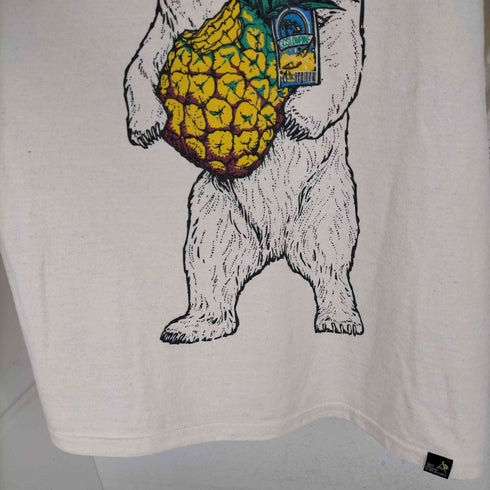 ゴースローキャラバン go slow caravan リサイクル天竺 パイナップルクマTEE メンズ JPN:4