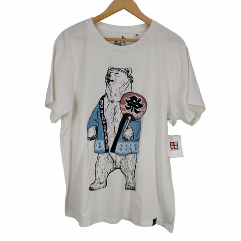 ゴースローキャラバン go slow caravan USA/C天竺 プリント SS TEE 祭りクマスペシャル メンズ JPN:4
