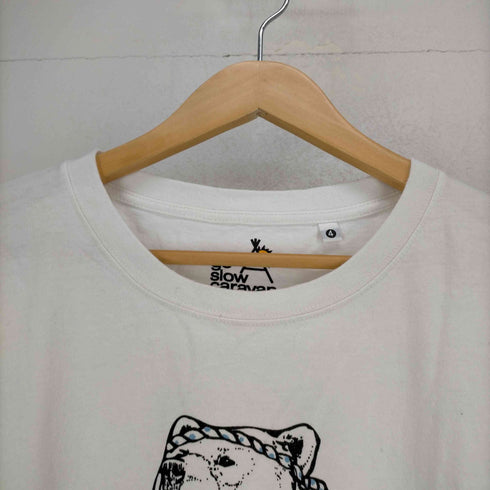 ゴースローキャラバン go slow caravan USA/C天竺 プリント SS TEE 祭りクマスペシャル メンズ JPN:4