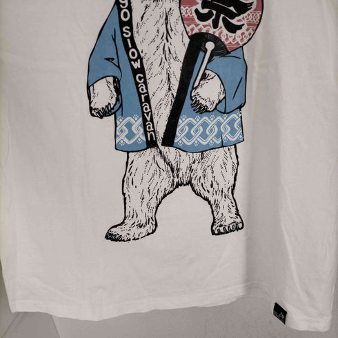ゴースローキャラバン go slow caravan USA/C天竺 プリント SS TEE 祭りクマスペシャル メンズ JPN:4