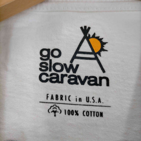 ゴースローキャラバン go slow caravan USA/C天竺 プリント SS TEE 祭りクマスペシャル メンズ JPN:4