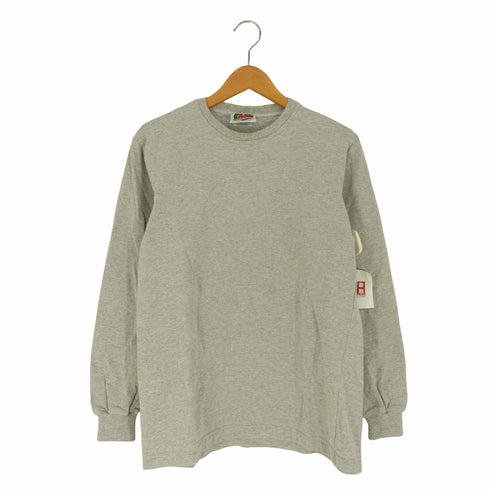 バーバリアン BARBARIAN カナダ製 クルーネックロングTシャツ メンズ import:M