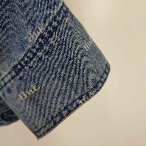 ハフ HUF ロゴプリント デニムジャケット メンズ M