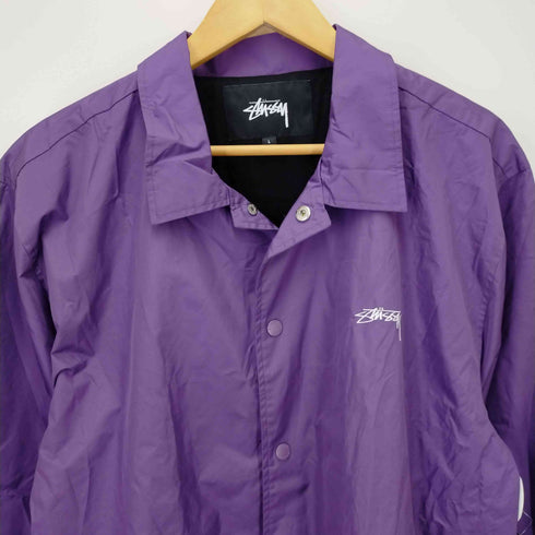 ステューシー Stussy ロゴ プリント ナイロンジャケット メンズ L