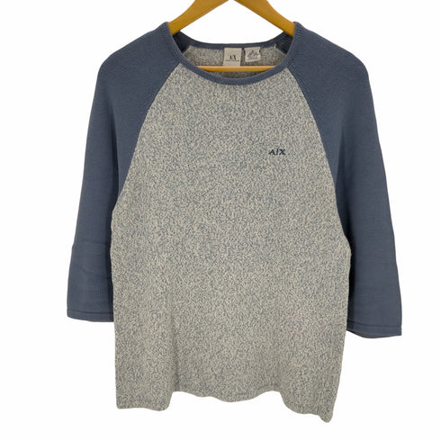 アルマーニエクスチェンジ ARMANI EXCHANGE 90s~00s OLD ラグランコットンニット メンズ JPN:M