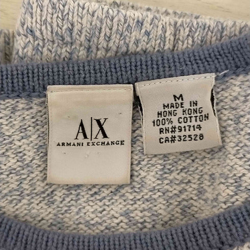 アルマーニエクスチェンジ ARMANI EXCHANGE 90s~00s OLD ラグランコットンニット メンズ JPN:M