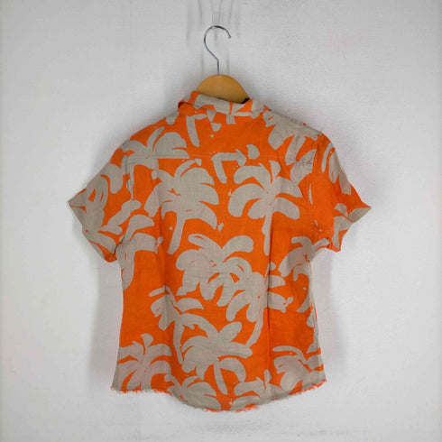 トミーバハマ Tommy Bahama ハーフボタン リネン 総柄 アロハシャツ レディース JPN:S