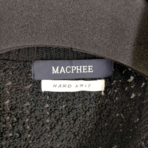 マカフィー MACPHEE HAND KNIT ドライコットン 半袖カーディガン レディース