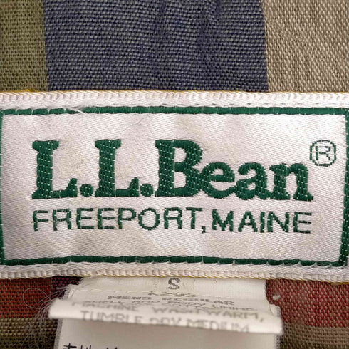 エルエルビーン L.L.Bean 70-80s USA製 裏地チェック コットンダック ハンティングジャケット メンズ import:S