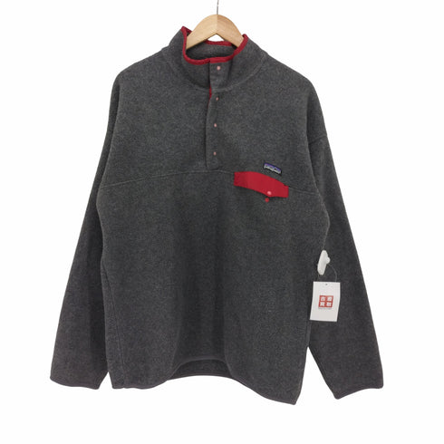 パタゴニア patagonia ロゴパッチ 胸ポケット ハーフボタン フリース ジャケット メンズ import:L