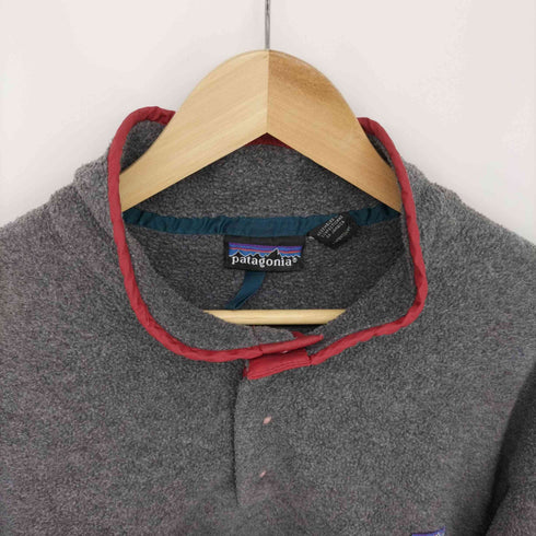 パタゴニア patagonia ロゴパッチ 胸ポケット ハーフボタン フリース ジャケット メンズ import:L