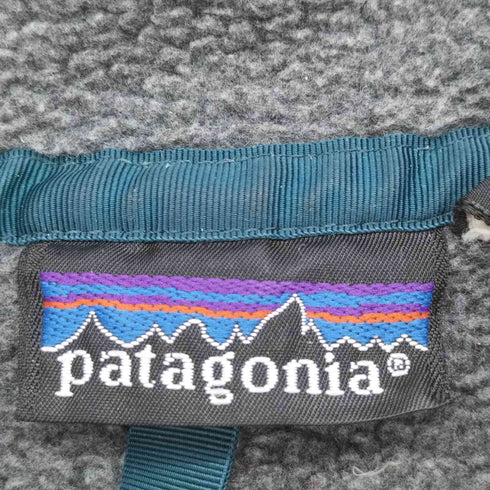 パタゴニア patagonia ロゴパッチ 胸ポケット ハーフボタン フリース ジャケット メンズ import:L