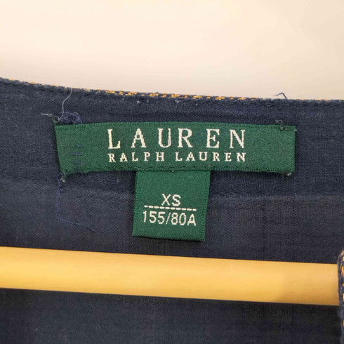 ローレンラルフローレン LAUREN RALPH LAUREN デザイン Vネック コットントップス レディース import:XS