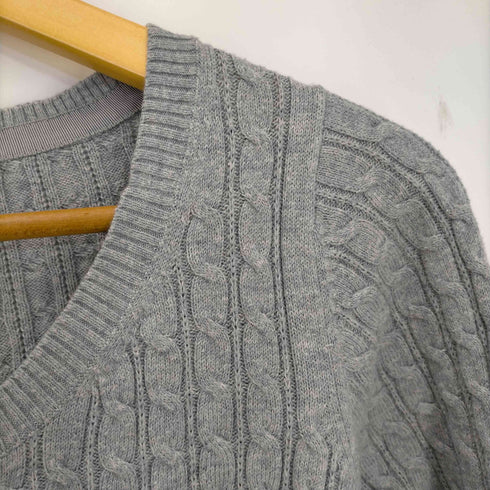 エディーバウアー Eddie Bauer ハーフボタン ケーブル編みニット レディース import:S