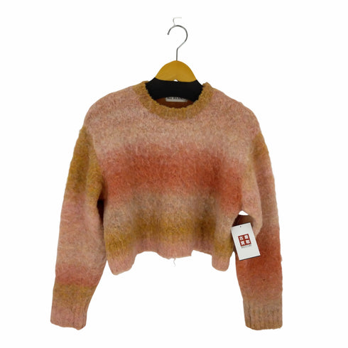 レイビームス Ray BEAMS カラーグラデーションクルーネックニット クロップド レディース