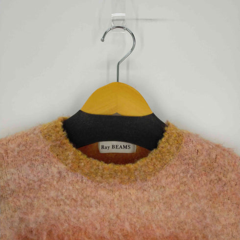 レイビームス Ray BEAMS カラーグラデーションクルーネックニット クロップド レディース