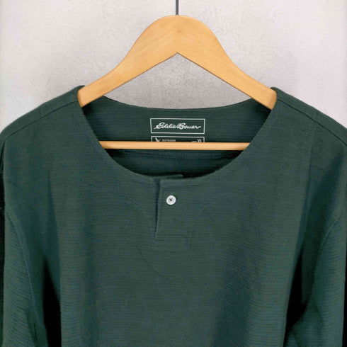 エディーバウアー Eddie Bauer 畝 ヘンリーネックTシャツ メンズ JPN:XL