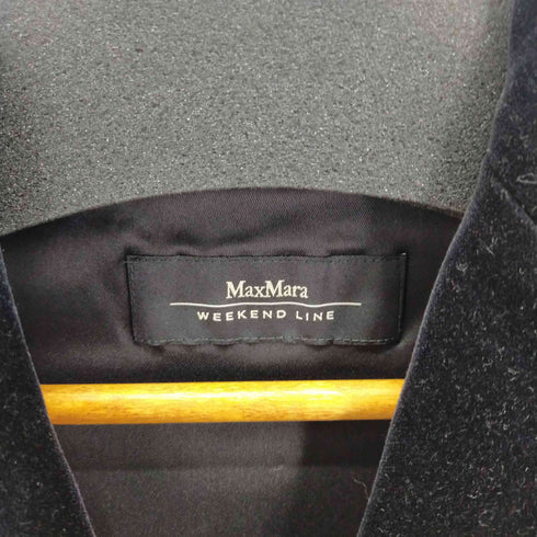 マックスマーラウィークエンド MAX MARA WEEKEND 2ボタンベロアテーラードジャケット レディース 36