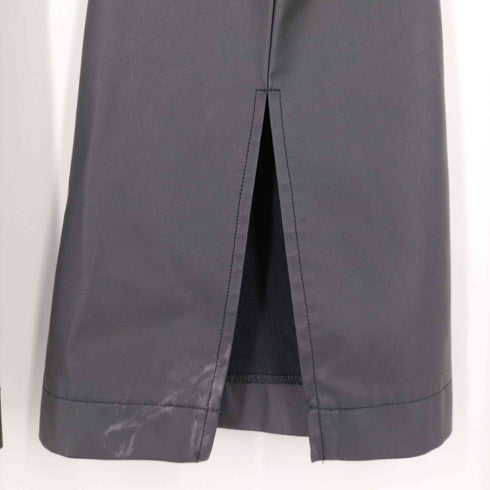 ジーナシス JEANASIS ビーガンレザーバックスリットフレアパンツ レディース JPN:M