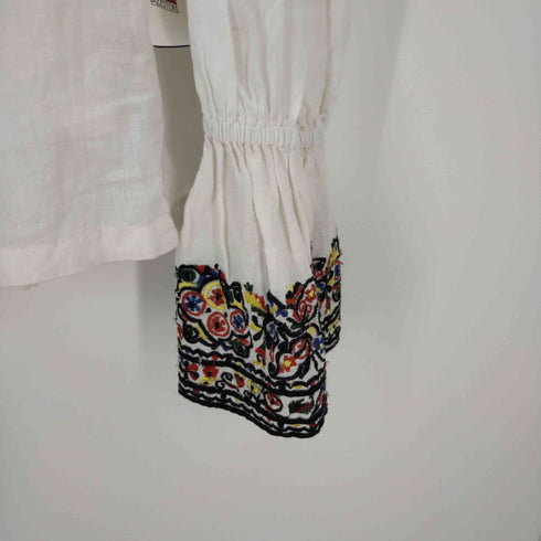 ジャンヌレ jean neret embroidery flare blouse 刺繍フレアブラウス レディース JPN:1