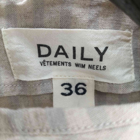 デイリーヴェットモンウィムニールス DAILY VETEMENTS WIM NEELS ストライプ ショートワンピース レディース 36