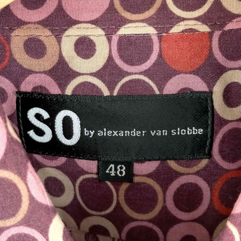 ソーバイアレクサンダーヴァンスロベ SO by alexander van slobbe 半袖ドットシャツ メンズ JPN:48