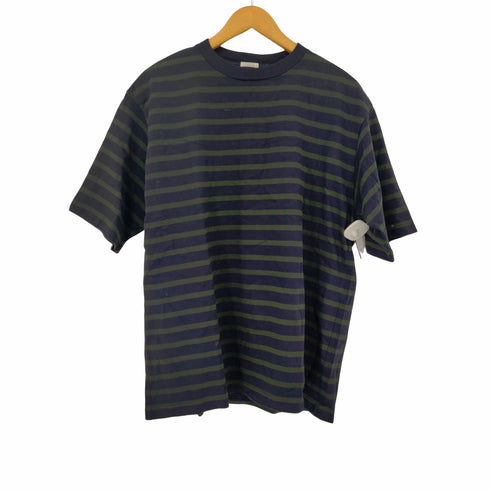 コモリ COMOLI 17SS コットンボーダー半袖クルー メンズ JPN:3