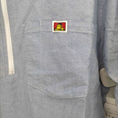 ベンデイビス BEN DAVIS バンドカラー ハーフジップ L/Sシャツ メンズ JPN:4