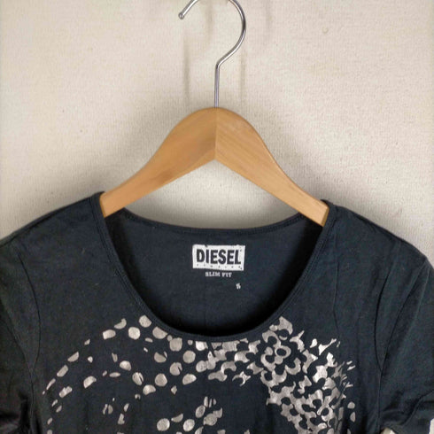 ディーゼル DIESEL 横顔Tシャツ レディース import:S