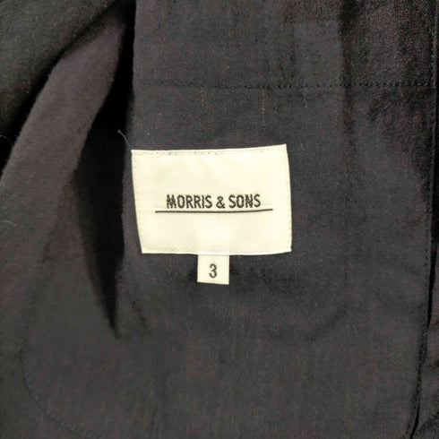 モリスアンドサンズ MORRIS & SONS 16SS リネン混レーヨン 3Bテーラードジャケット メンズ JPN:3