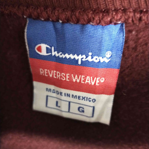チャンピオン Champion 00S メキシコ製 REVERSE WEAVE リバースウィーブスウェット 三段プリント メンズ JPN:L