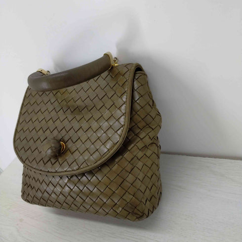 ボッテガヴェネタ BOTTEGA VENETA イタリア製 イントレチャート レザーハンドバッグ レディース