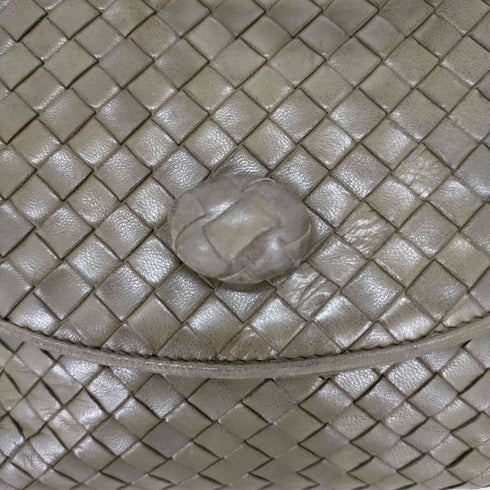 ボッテガヴェネタ BOTTEGA VENETA イタリア製 イントレチャート レザーハンドバッグ レディース