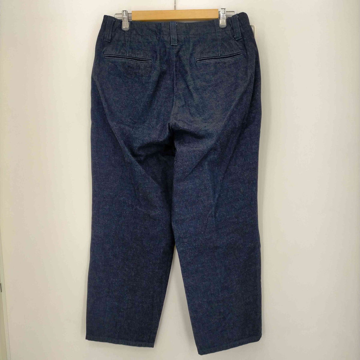 スティーブンアラン Steven Alan 12oz DENIM NOPLEATED TROUSERS メンズ JPN：L –  ブランド古着買取販売バズストア