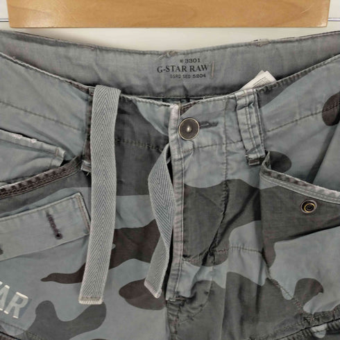 ジースターロー G-STAR RAW カモフラカーゴショートパンツ メンズ UK:30-31