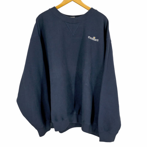 カーハート Carhartt 00s Vガゼット ロゴ刺繍スウェット メンズ 5XL
