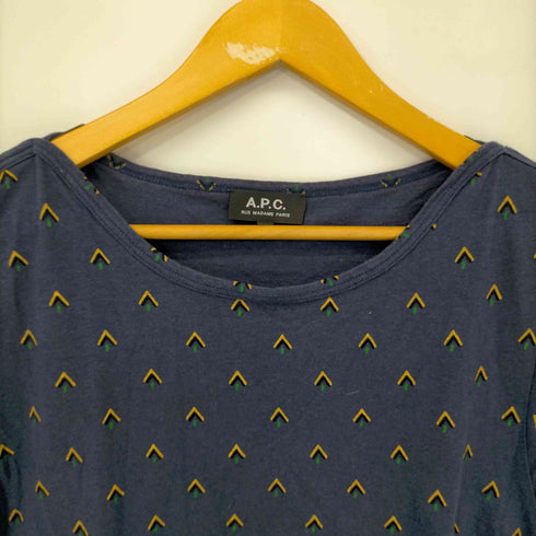 アーペーセー A.P.C. 総柄Tシャツ レディース import:S
