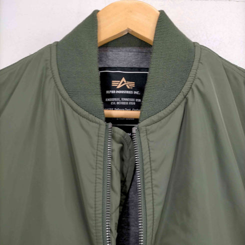 アルファインダストリーズ ALPHA INDUSTRIES MA-1 ジップジャケット メンズ JPN:M