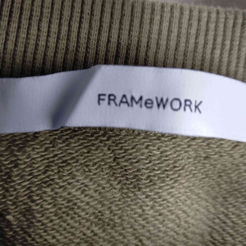 フレームワーク FRAMe WORK カレッジスウェット かすれ加工 レディース ONE SIZE