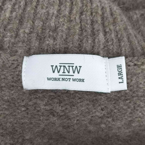 ワークノットワーク work not work ヤクハイ ネック ニット プルオーバー メンズ JPN:L