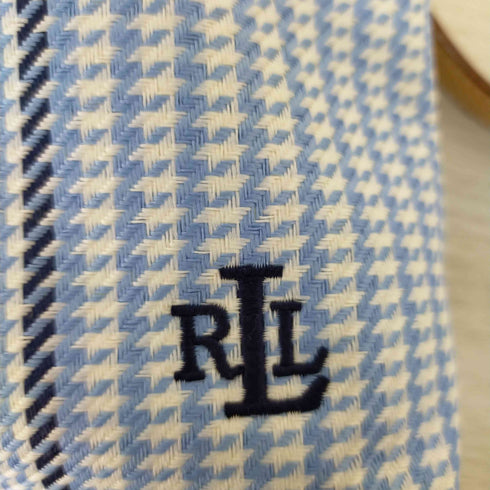 ローレンラルフローレン LAUREN RALPH LAUREN 千鳥格子 レザーパイピングショルダーポーチ レディース