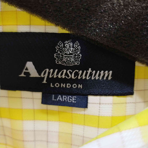 アクアスキュータム AQUASCUTUM L/Sチェックシャツ メンズ JPN:L