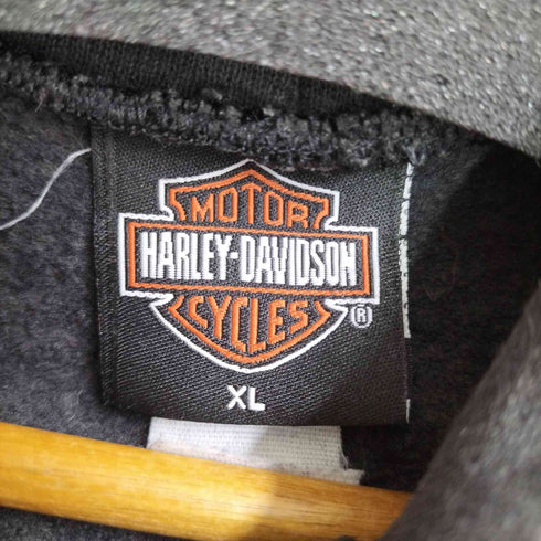 ハーレーダヴィットソン HARLEY DAVIDSON 00S ©2000 ラバープリントデザインフーディー メンズ import:XL
