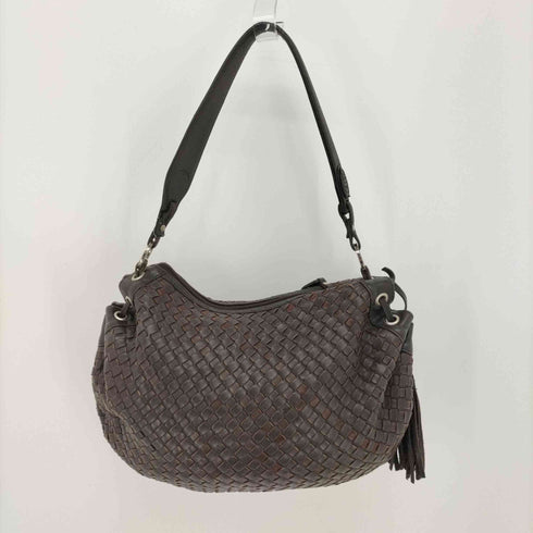 ランセル LANCEL レザー 編み込み ショルダーバッグ レディース