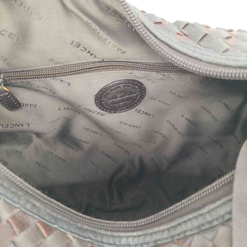ランセル LANCEL レザー 編み込み ショルダーバッグ レディース